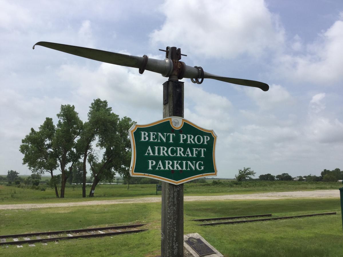 Bent Prop Aircraft Parking