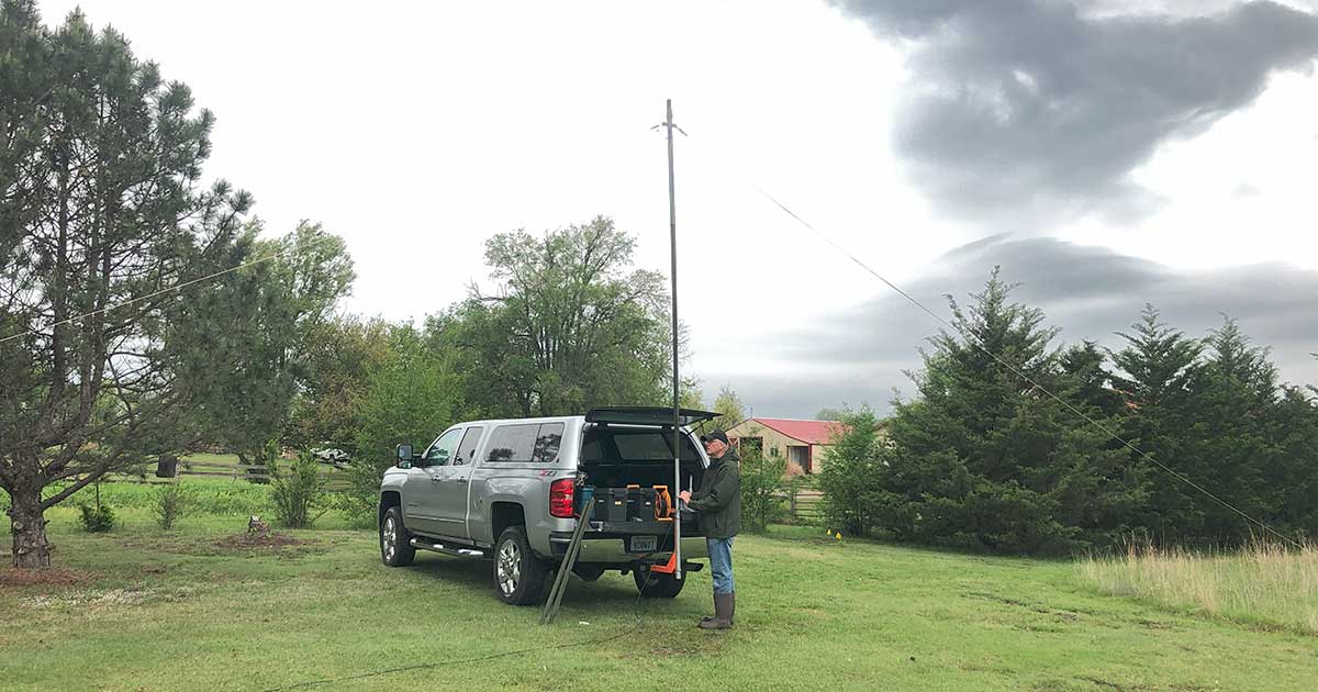 Setting up NVIS antenna